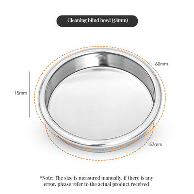 58mm aço inoxidável Blind Bowl máquina de café máquina de limpeza cesta estilo de design clássico