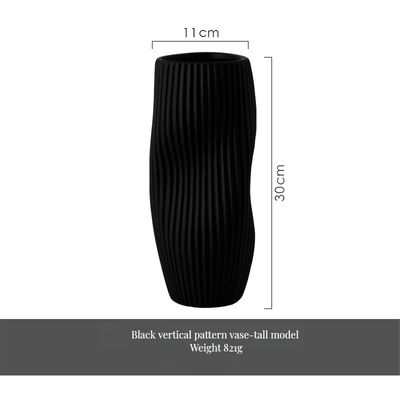 Elegante vaso de porcelana cerâmica para arranjo floral italiano moderno