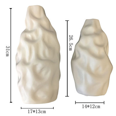 Impressionante Vaso de Cerâmica Revestida em Prata para Centrais de Casamentos