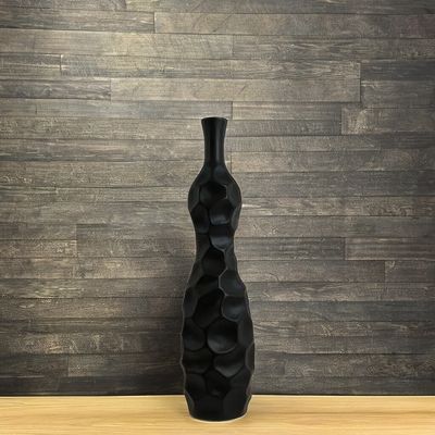 Vaso cerâmico moderno branco cinza mate estilo clássico para decoração de artigos domésticos