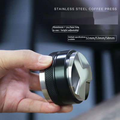 51mm 53mm 58mm Eco-Friendly Espresso Tamper Distribuidor de Café Dual Head Leveler Barista