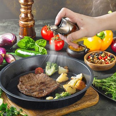 Pulverizador de azeite de vidro e aço inoxidável para utensílios de cozinha de acampamento 17,8*4cm
