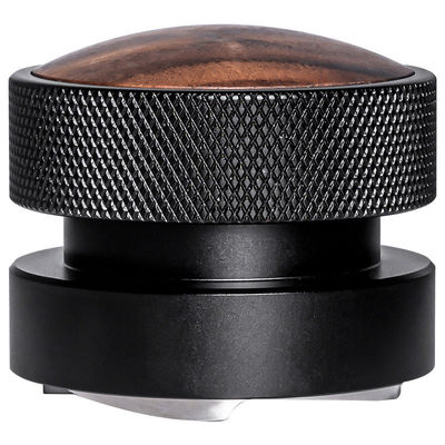 51mm 53mm 58.35mm Espresso Tamper Walnut Wood Cap Material Metal Base de aço inoxidável