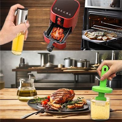 Ferramentas de cozinha duráveis utensílios portáteis de aço inoxidável para cozinhar salada e churrasco