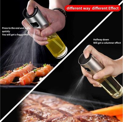Lecitus de prata cozinha casa BBQ Sprayer para grelhar óleo de cozinha frasco dispensador 2024