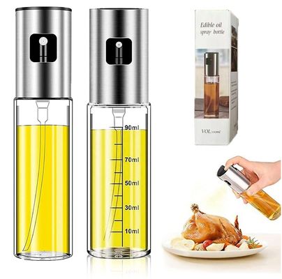 Lecitus de prata cozinha casa BBQ Sprayer para grelhar óleo de cozinha frasco dispensador 2024