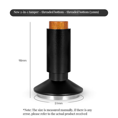 Barista Profissional Essential 2 em 1 Pressão Constante Cafeeiro Tamper com Agulhas WDT