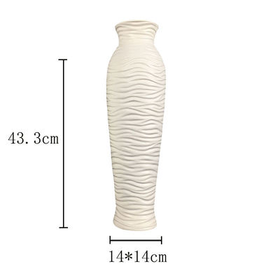 Vaso de flores de cerâmica de design nórdico exclusivo para decoração doméstica e ornamentação de sala de estar