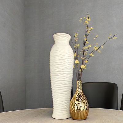 Vaso de flores de cerâmica de design nórdico exclusivo para decoração doméstica e ornamentação de sala de estar