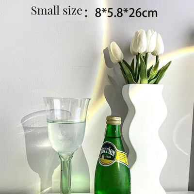 Decoração de mesa de jantar com céu estrelado Vaso de cerâmica branca moderno e elegante para decoração doméstica