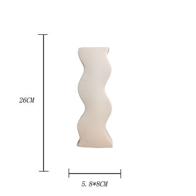 Decoração de mesa de jantar com céu estrelado Vaso de cerâmica branca moderno e elegante para decoração doméstica