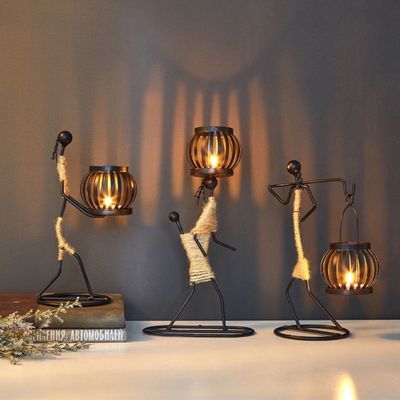 Aromaterapia Prata Porta-Candelares de Ferro Ideal para Decoração Doméstica Decoração de Casamento
