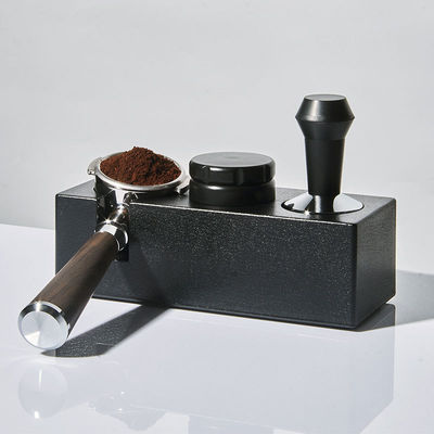 Modern Design Black Tamper Stand com Portafilter Integrado de 58mm e Baristas