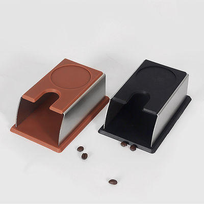 Caixinha de café Barista Espresso manipulador de suporte com base de plástico e aço inoxidável preto