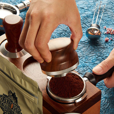 Portafiltro de madeira maciça para barista-nível de fabricação de cerveja luxo artesanal funil de café de 58 mm