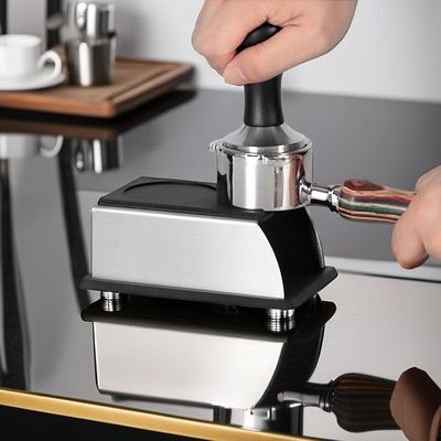 Barista Espresso Caixinha de café Eco-friendly Design personalizado de aço inoxidável preto