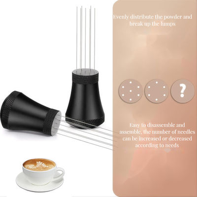 Distribuidor de Espresso de aço inoxidável Design clássico com agulhas cerâmicas de pó de café