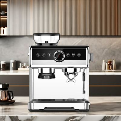 Máquina de café semiautomática com todos os acessórios