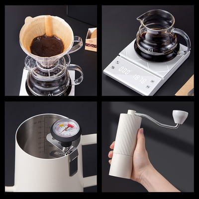 600 ml Europa Design Máquina de café manual de aço inoxidável sem fio com velocidade ajustável 48mm Flat Burr