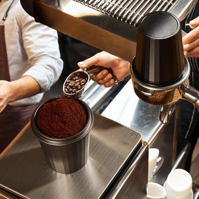 Copo de café de aço inoxidável de 58 mm personalizável para medição precisa do barista
