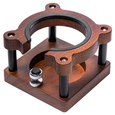 Tamanho personalizado Organizador de madeira maciça moderna com estação de tampão e portafilter