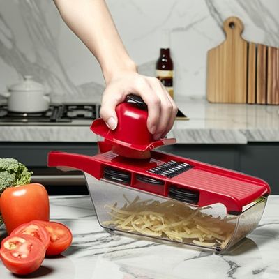 Kitchen Essential 16-in-1 Metal Hand Vegetable Slicer com Bamboo e PP Salada Cutter
