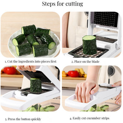 Ultimate 22 em 1 cortador de frutas e vegetais de bambu Ferramentas de cozinha duráveis para cozinhas ocupadas