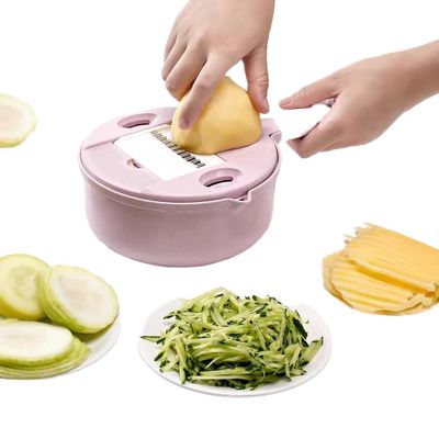 Número de peças 1 Máquina de cortar legumes de mão Ferramenta multifuncional de tigela de aço inoxidável