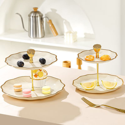 272735 Moderno 10 polegadas de branco de cerâmica de frutas Stand Prato decorativo para o Dia dos Namorados