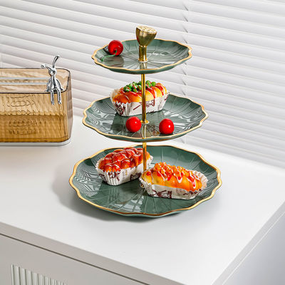 10 polegadas Placa de cerâmica branca 3 camadas Placas descartáveis Servidores de mesa para o Dia dos Namorados da Páscoa
