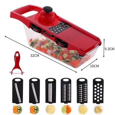 Material de qualidade alimentar Multifuncional 16 em 1 Cortador manual de vegetais para refeições saudáveis