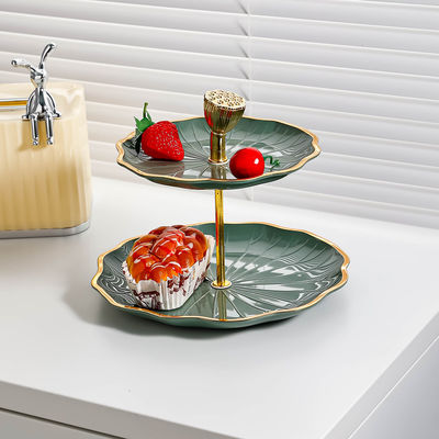 Placas descartáveis Pedaços de mesa 10 polegadas Placa de cerâmica branca para exibição decorativa moderna