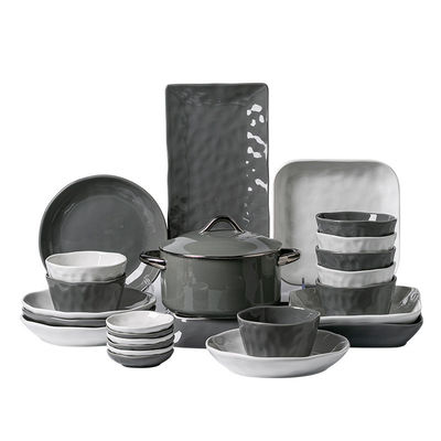 Conjunto de utensílios de mesa de cerâmica para casa e hotel