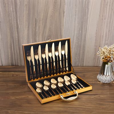 Set de talheres de aço inoxidável sustentável 24pcs para casa