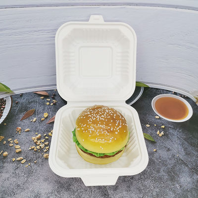 Caixas de almoço de plástico branco quadrado empilháveis para levar em contêineres de alimentos com tampas de segurança de microondas