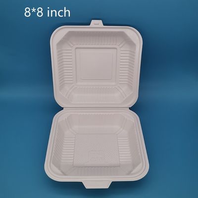 Simplicidade Estilo de plástico quadrado descartável Caixa de almoço de microondas Container empilhável seguro