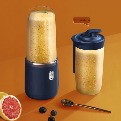 Supermercados Mixer de sumo de bambu portátil de 400 ml com recipiente e bateria