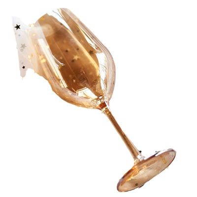 Presente os seus entes queridos com elegantes copos de vinho tinto em forma de U de luxo 100 quantidade