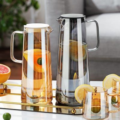 Conjunto de copos de água de vidro de alto borosilicato para água quente e fria