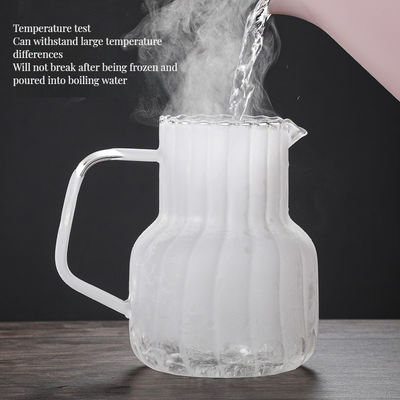 Chaleira de vidro de tampa de madeira com design clássico durável e resistente à temperatura