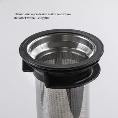 1L/1.4L garrafa de água de vidro de alto borosilicato com filtro de aço inoxidável sustentável
