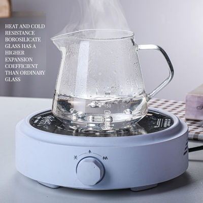 Receptor de café em forma de V de prata resistente a altas temperaturas para restaurantes e casas