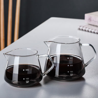 Receptor de café em forma de V de prata resistente a altas temperaturas para restaurantes e casas