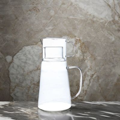 Conjunto de jarros de vidro resistentes a altas temperaturas Copo de design moderno Carafe de jarro de água luxuoso