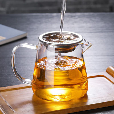 500ml-1L de vidro de borosilicato transparente quadrado Kung Fu chá/café caneca para voltar à escola