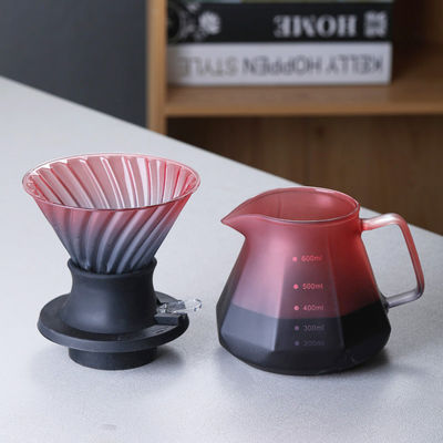 Todas as pessoas aplicáveis luxo requintado feito à mão borosilicato de vidro verter Set de chá de café