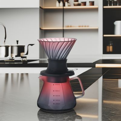 Todas as pessoas aplicáveis luxo requintado feito à mão borosilicato de vidro verter Set de chá de café