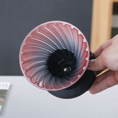 Tipo de prensagem à mão Borosilicato de vidro Caixinha de café de gotejamento manual com filtro de aço inoxidável