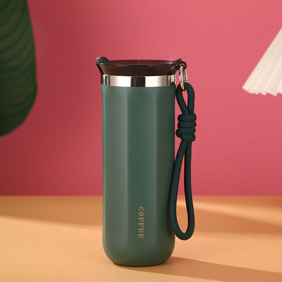 Taças de café de aço inoxidável com tampa Todas as pessoas aplicáveis Personalizado 350ml 450ml