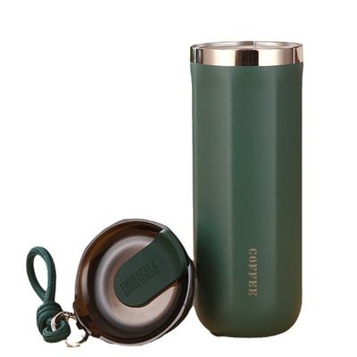 Taças de café de aço inoxidável com tampa Todas as pessoas aplicáveis Personalizado 350ml 450ml